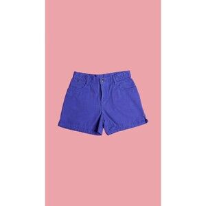 1990s-Y2K Purple NO BOUNDARIES COTTON Shorts with Side Slots and Pockets. Medium